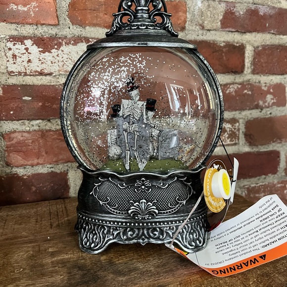 Christian Lacroix  skeleton water globe new with fantastic for Halloween - Picture 4 of 15